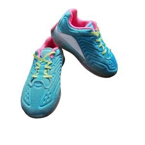 Reebok Toddler Shoes Baby Blue Neon Pink Neon Green FX0485 Size 7 EUC
